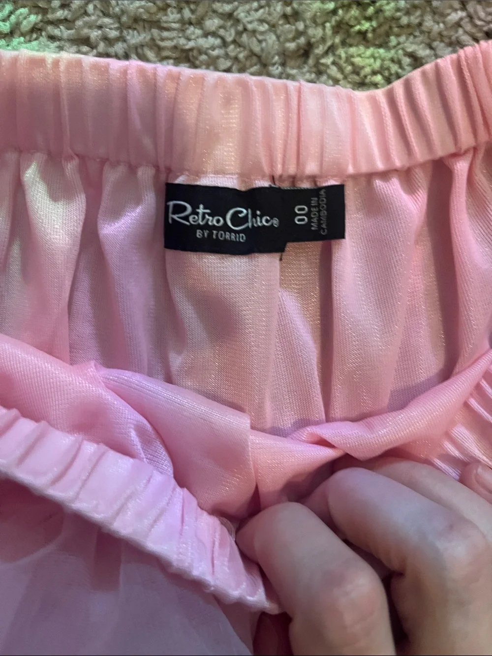 torrid Pink Ruffled Tulle Circle Skirt layer coquette quirky 00 medium